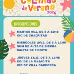 Inscripciones y requisitos para las Colonias de Verano 2026 en 9 de Julio