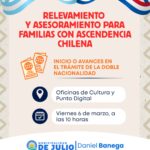Jornada de relevamiento y asesoramiento para familias con ascendencia chilena