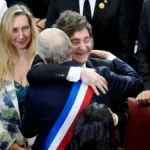 Javier y Karina Milei saludaron efusivos al nuevo presidente de Chile, José Antonio Kast